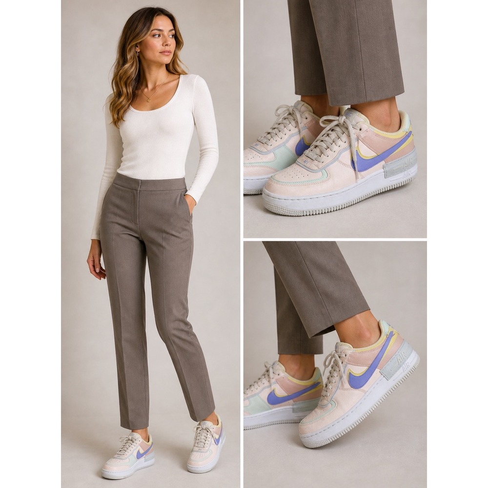 Nike Air Force 1 Shadow Womens 8.5 Pastel Pale Ivory CI0919-106 Low Top Sneakers